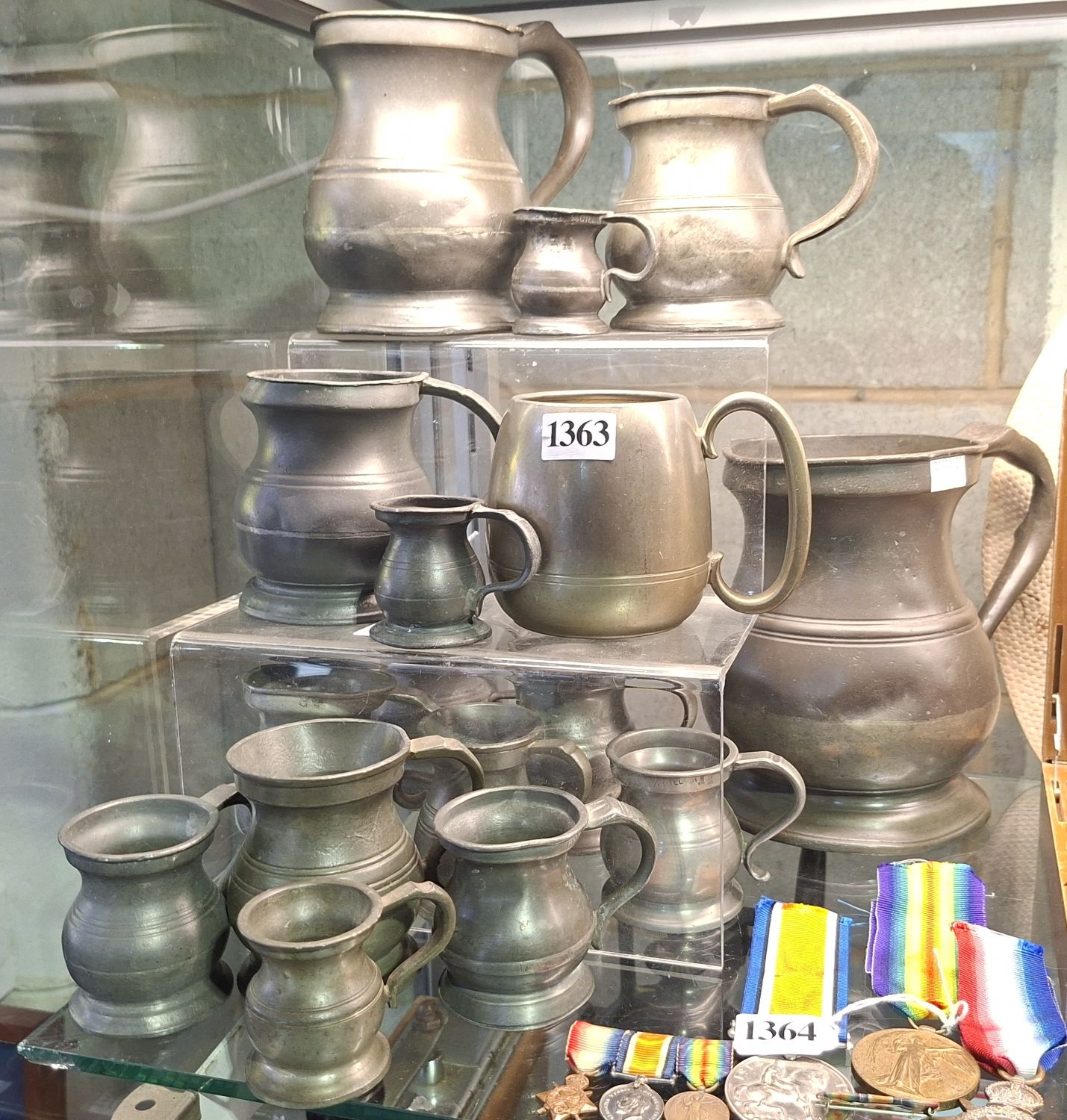 Antique And 20th Century Pewter Mugs