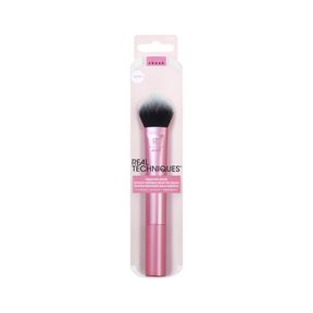 REAL TECHNIQUES TAPERED CHEEK MAKEUP BRUSH, FOR BLUSH, HIGHLIGHTER, LOOSE, OR PRESSED POWDER, SYNTHETIC BRISTLES, PRECISE MAKEUP A