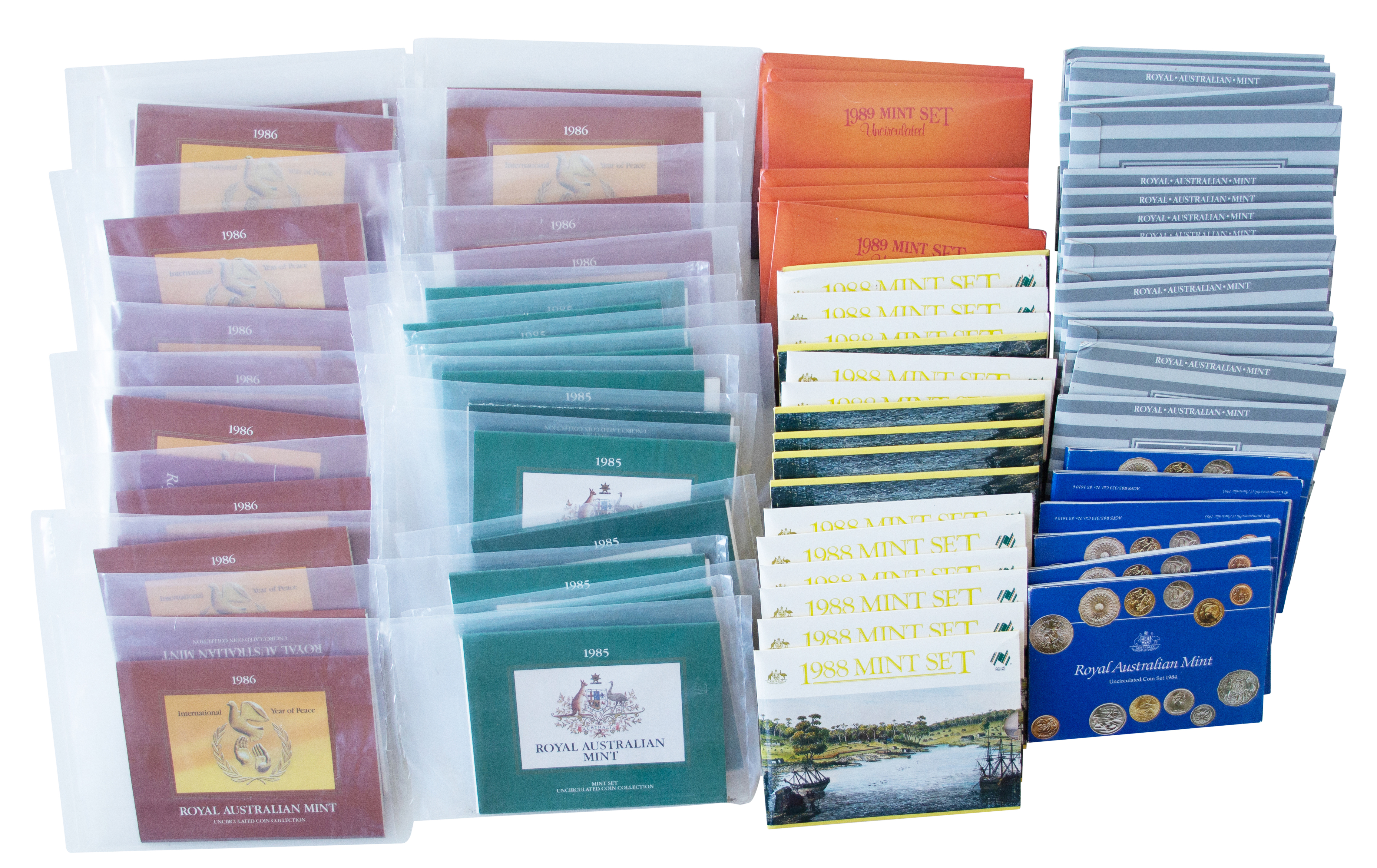 Accumulation, Mint Set, 1984-89, UNC