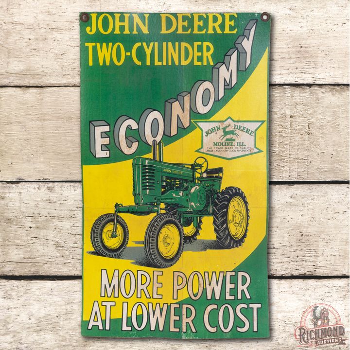 John Deere Two-Cylinder Model A High-Crop Tractor Cardboard Poster