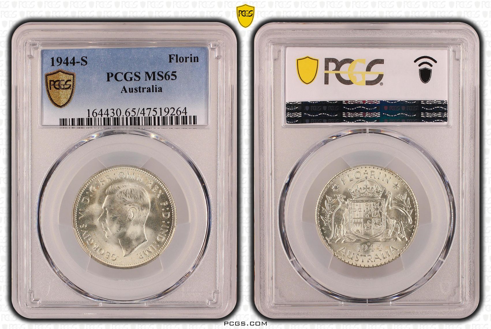 Florin, 1944-S, PCGS MS 65