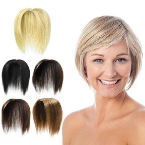 Clip in Human Hair Toppers Seamless Base Topper for Thicking Hair Natural
