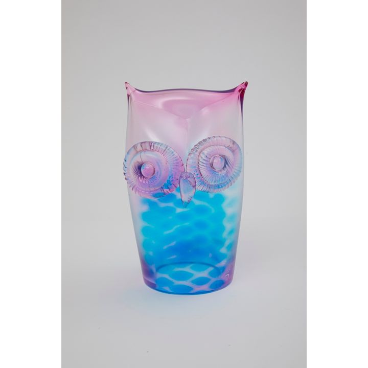 HIBOU EN VERRE IRISÉ KOSTA BODA. ED. 709/222