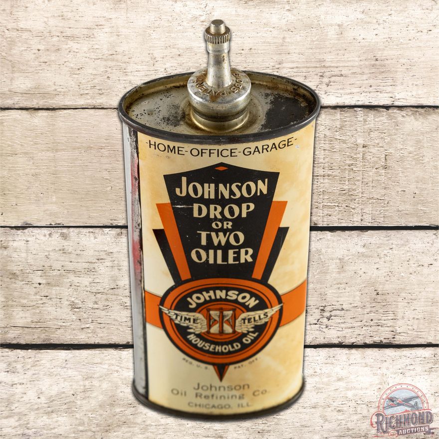 Johnson "Drop or Two" Lead Top Handy Oiler w/ Logo