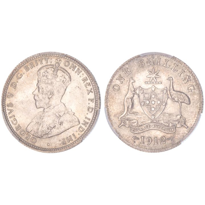 George V, Shilling, 1912, PCGS MS 63