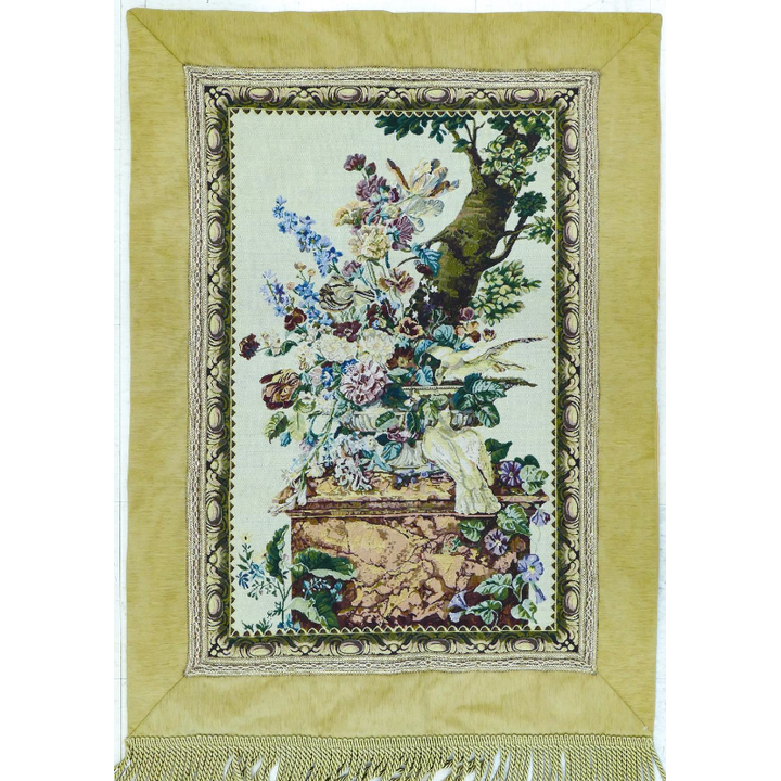 French Hanging Floral Tapestry 3' x 4'