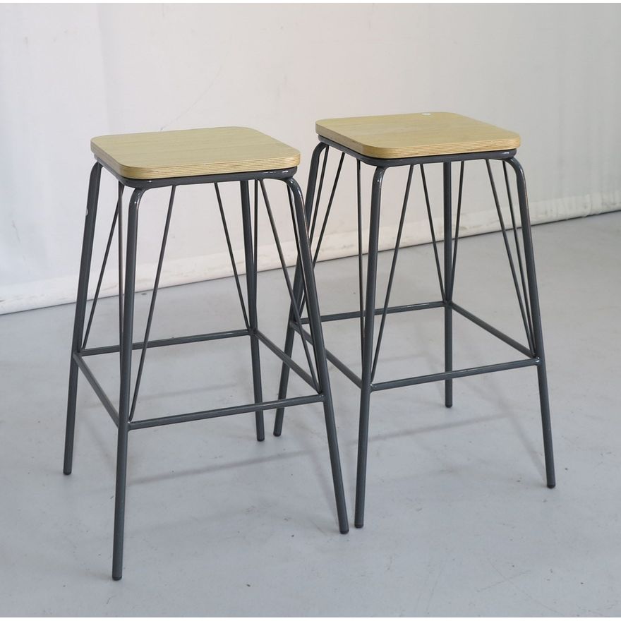 PAIR OF KITCHEN STOOLS