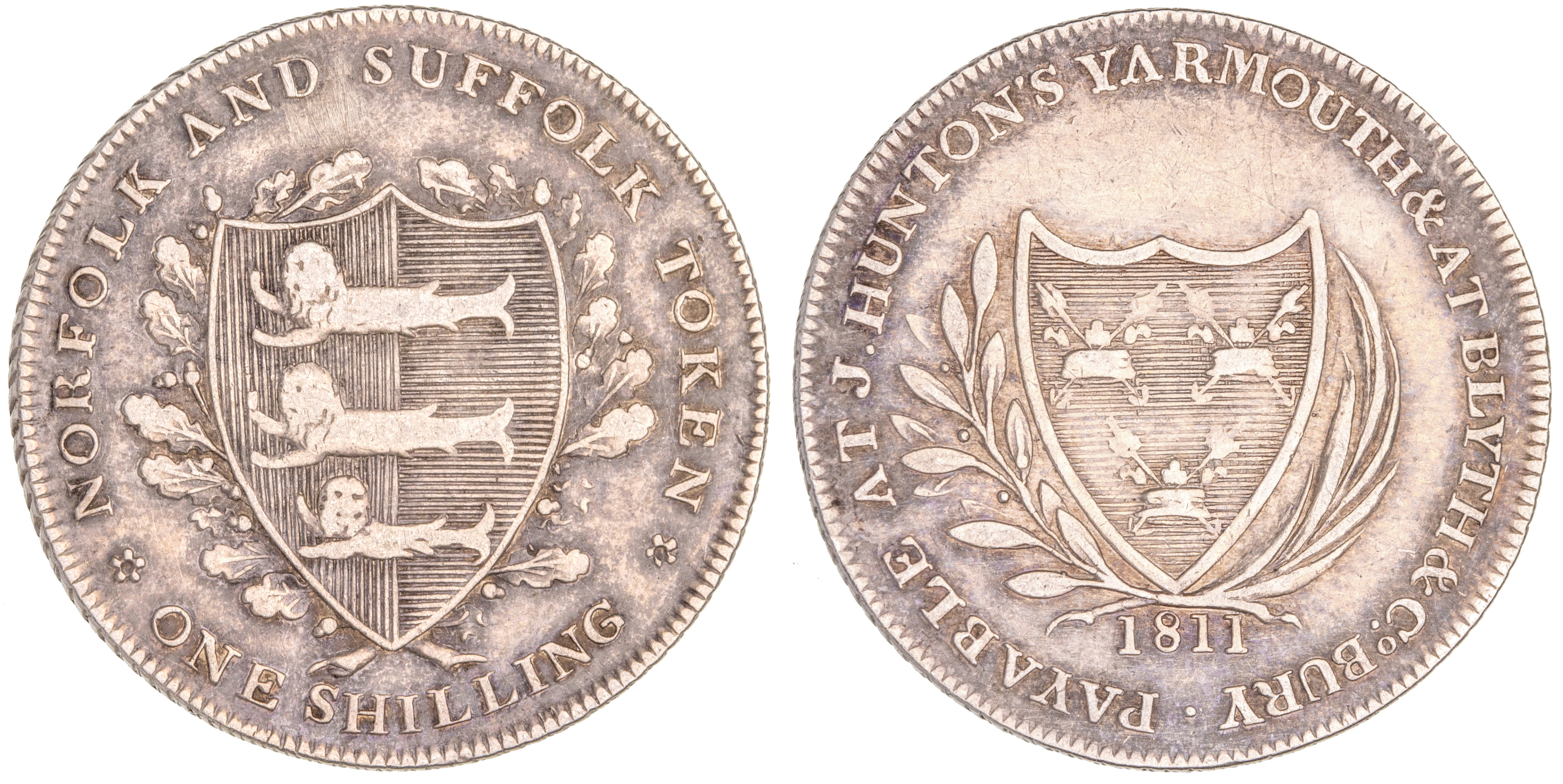 Great Britain, Norfolk, Shilling, 1811, gVF