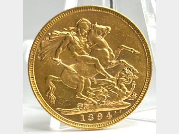 1894 VICTORIA LONDON MINT OLD HEAD SOVEREIGN