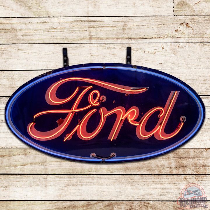 Ford Automobiles 6' DS Porcelain Neon Sign