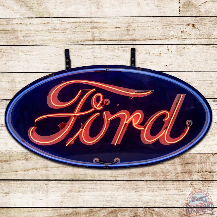 Ford Automobiles 6' DS Porcelain Neon Sign