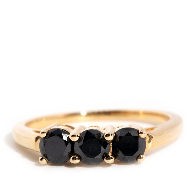 0.90 Carat Black Diamond Ring