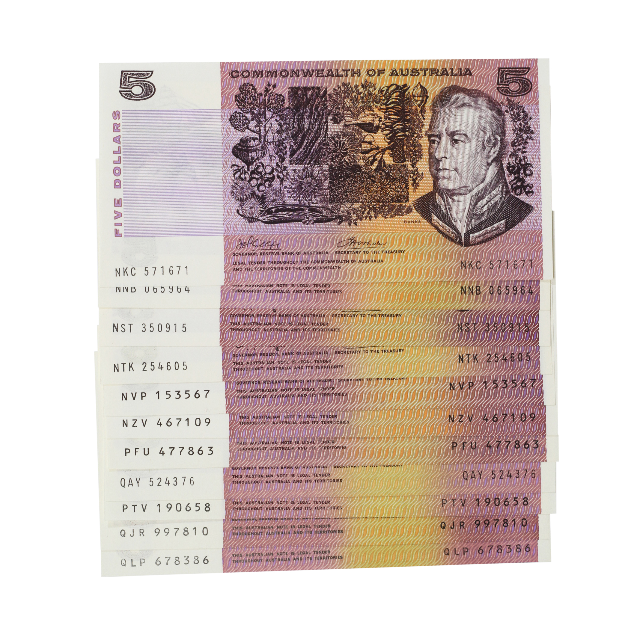 1994. · Collection, Five Dollars, 1972 - 1991, UNC