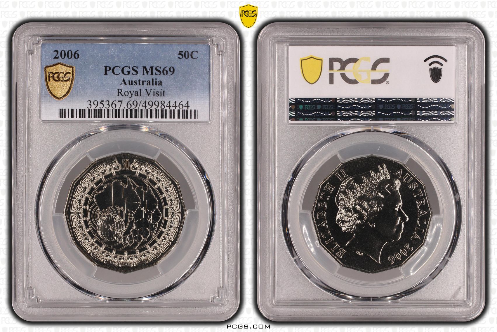 Royal Visit, Fifty Cent, 2006, PCGS MS69