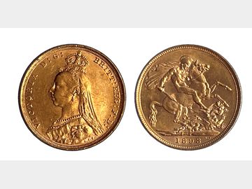 1893 VICTORIA JUBILEE HEAD SYDNEY MINT GOLD SOVEREIGN