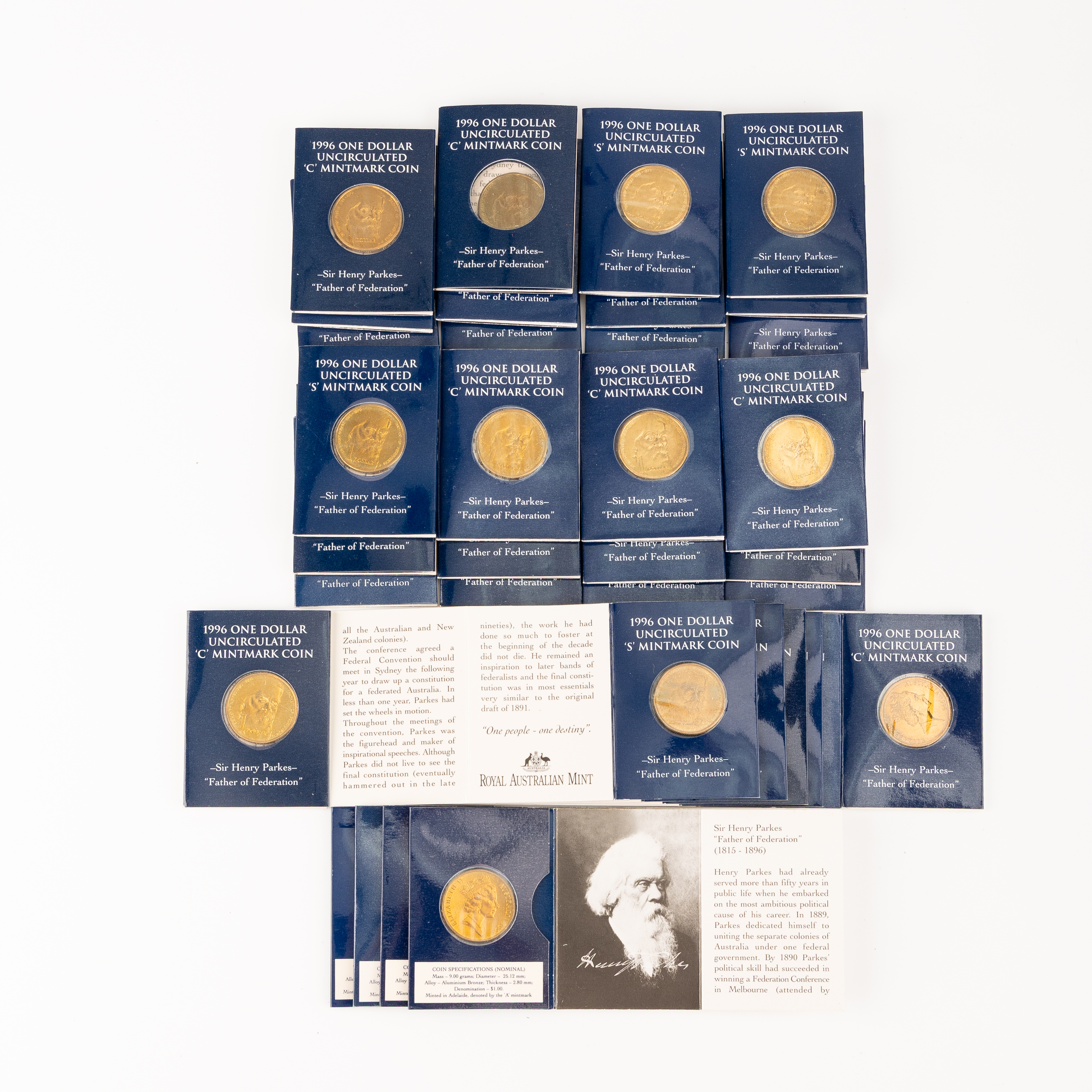Elizabeth II, RAM - Sir Henry Parkes, One Dollar, 1996, UNC