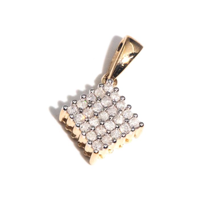 0.25 Carat Diamond Diamond Pendant in 9 Carat Gold