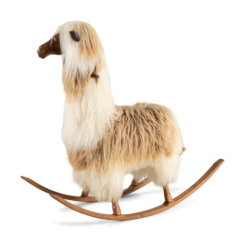 An Alpaca Rocking Horse