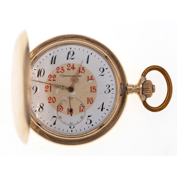 Switzerland, 14ct Yellow Gold Full Hunter Pocket Watch, c.1859, VGC