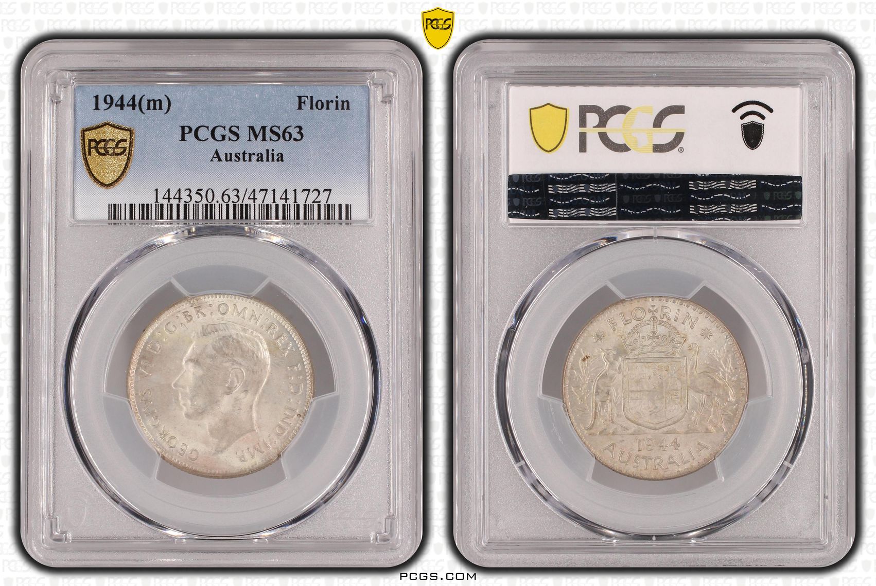 Florin, 1944(m), PCGS MS 63