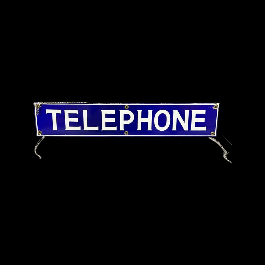 Telephone Porcelain Sign