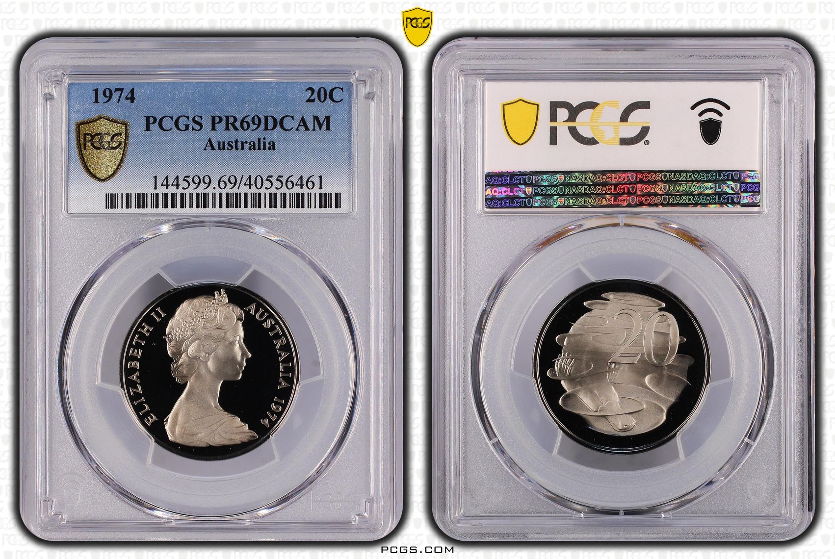 Twenty Cent, 1974, PCGS PR69DCAM