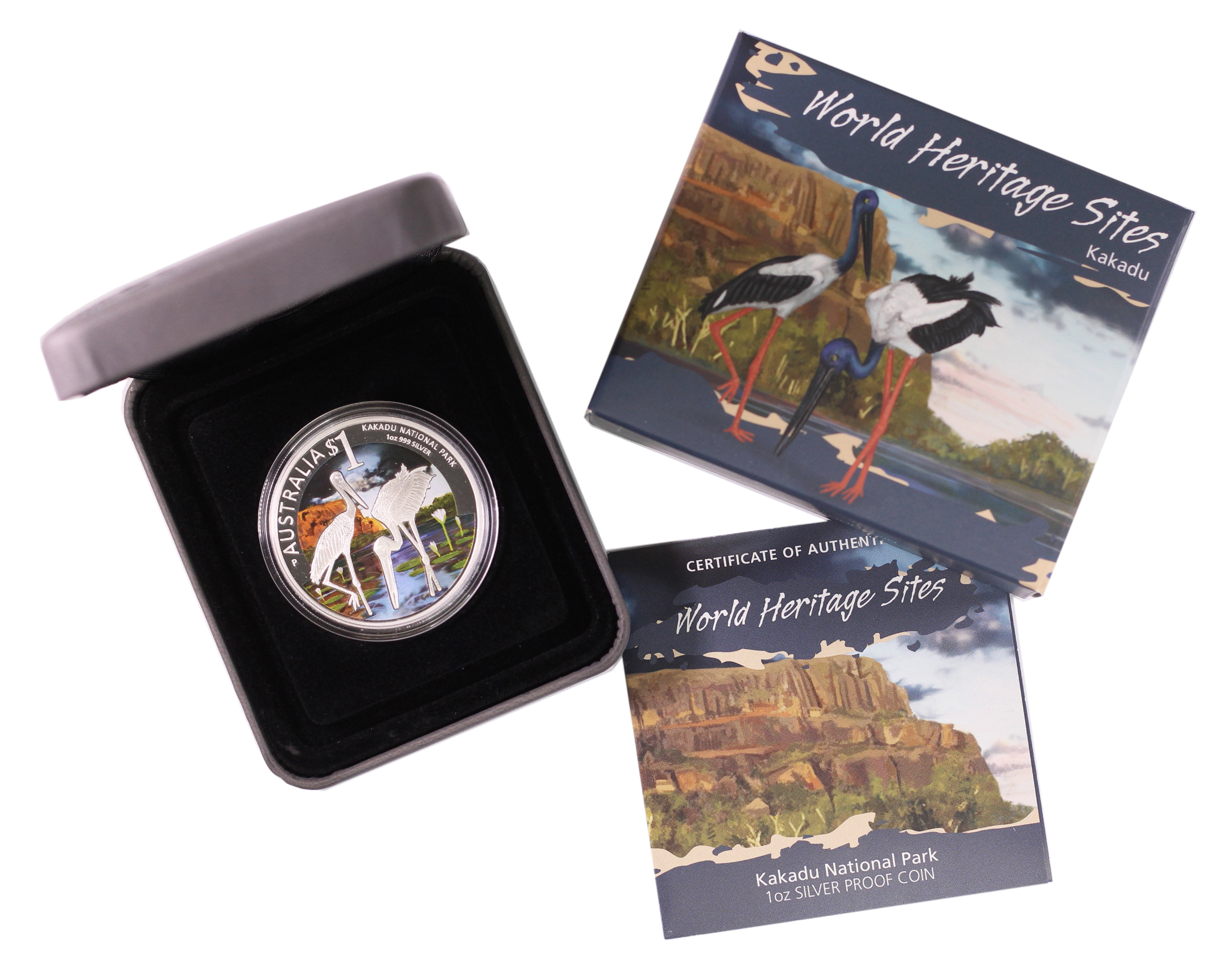 2013 Perth Mint World Heritage Sites 1oz Silver Proof Coin - Kakadu