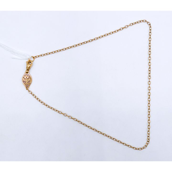 Faberge 18k Victor Mayer Chain Necklace 18'' with Box & Papers