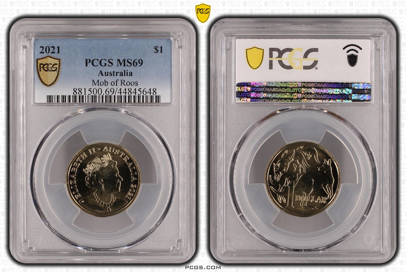 2021 Australia One Dollar, $1 PCGS - MS69 POP 1/0 -648