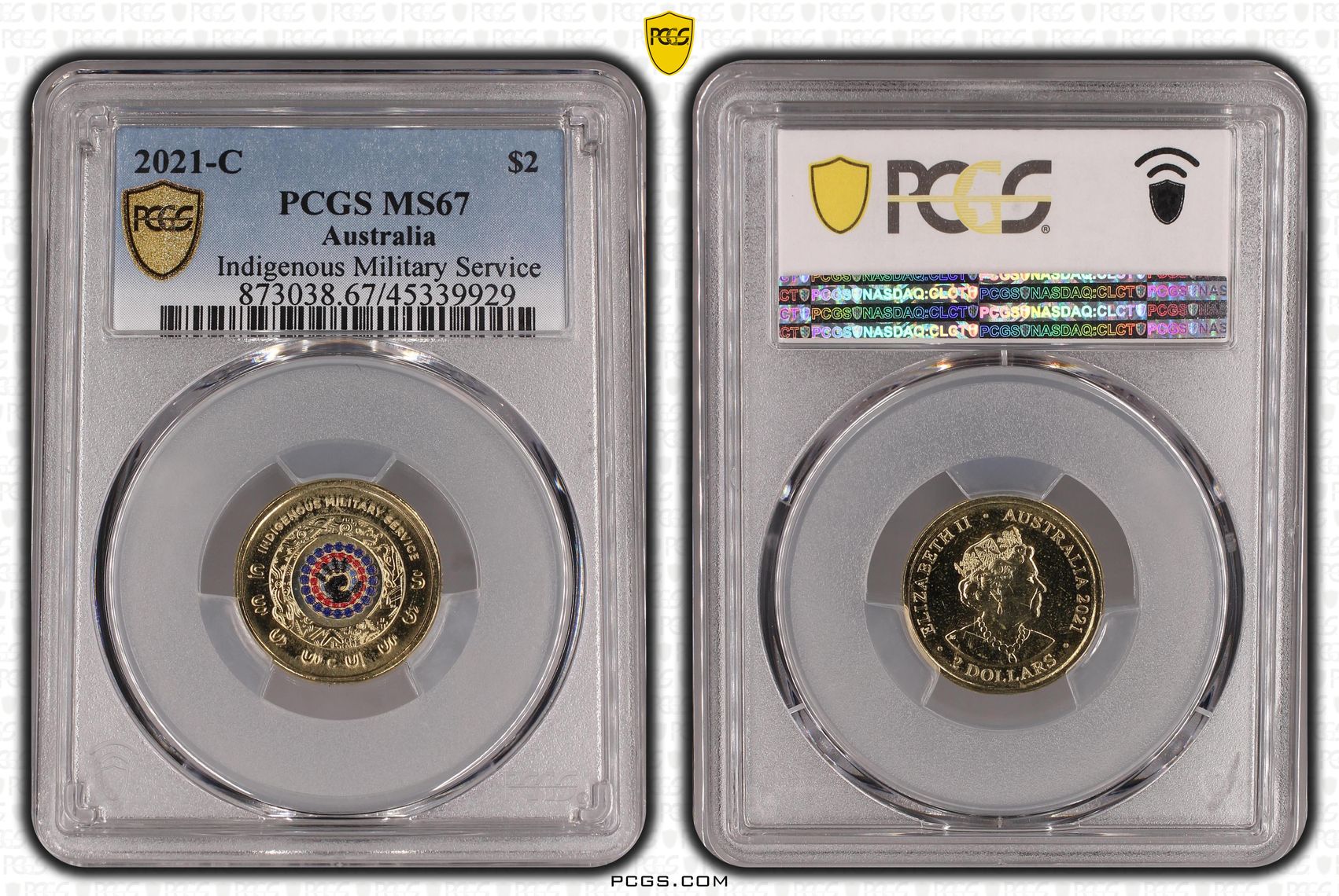 Indigenous Military Service - Colorized , Two Dollar, 2021-C, PCGS MS67