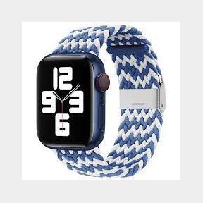 Fabric Braided Watch Strap/Band for Apple Watch - 38/40/41mm - Blue Cam | 51720/10440 B1 (S5)
