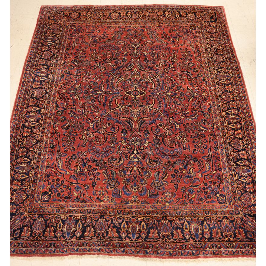 Semi Antique Persian Sarouk Oriental Rug