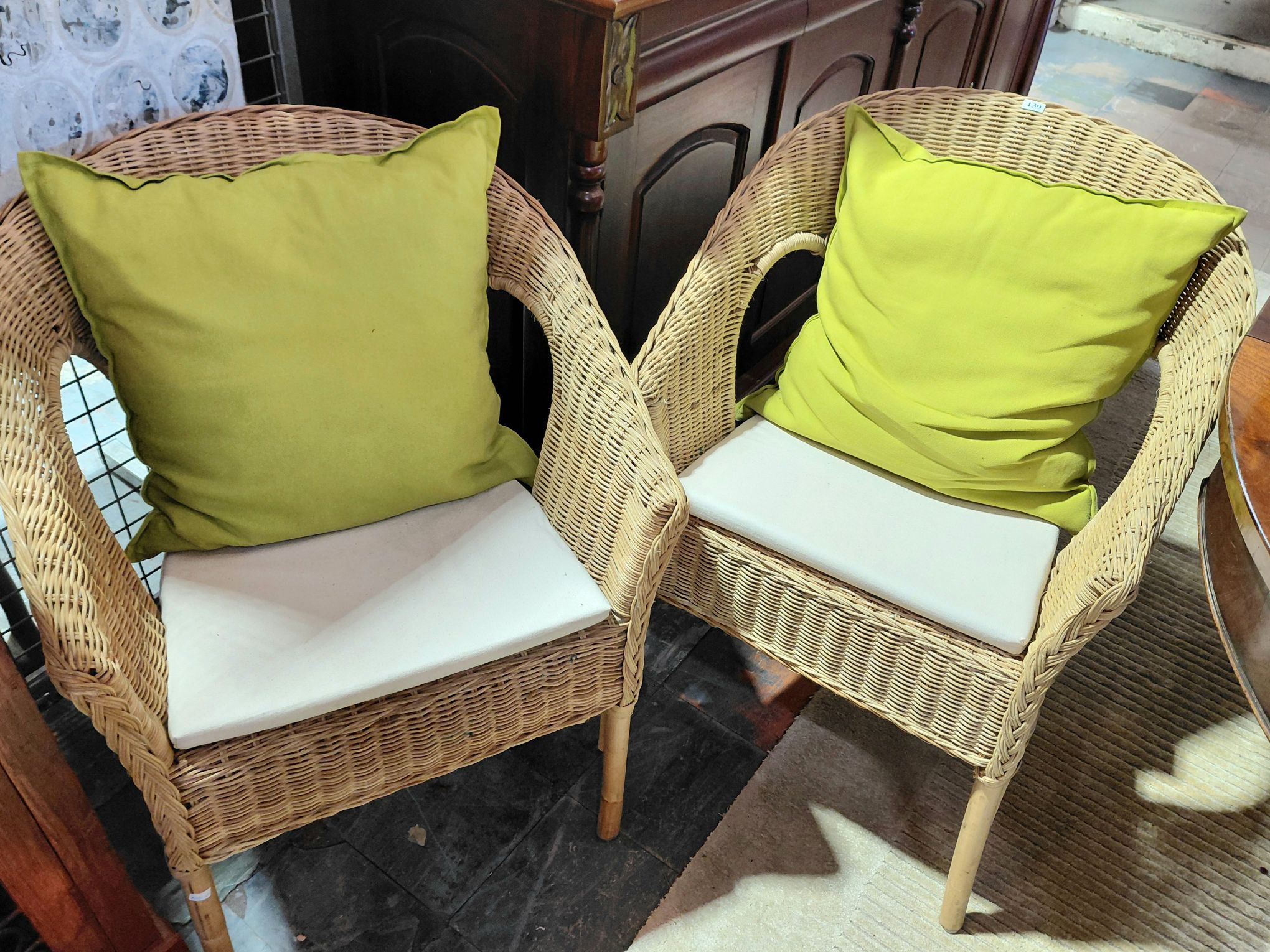 Pair Of Cane Chairs