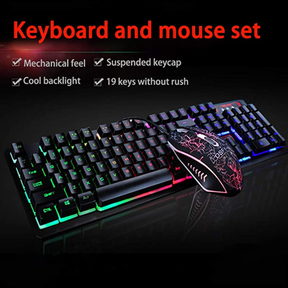 K13 Wired Gaming Keyboard + Mouse Combo with 104 Keys- keyboard backlight defective