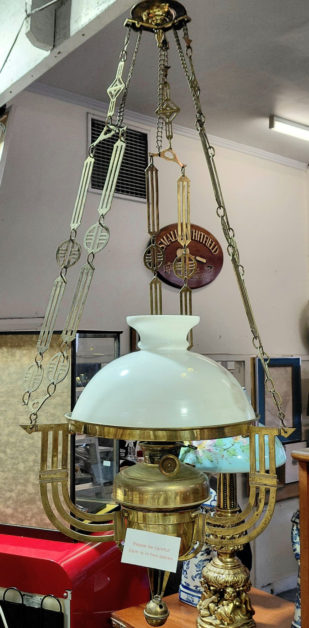 139 · EXQUISITE AND RARE ARTS AND CRAFTS HANGING LANTERN