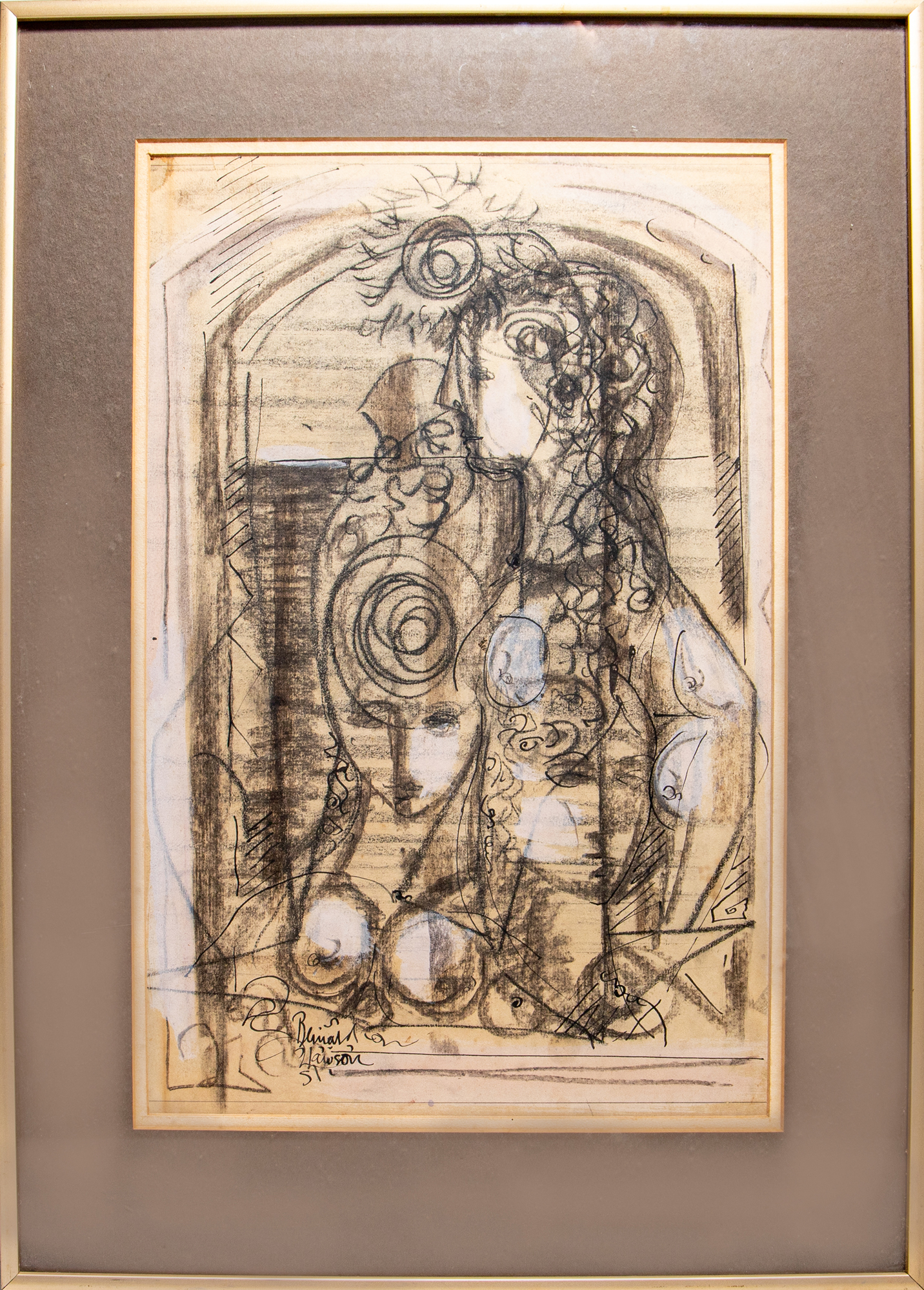 Bernard John Lawson (1909-1998), Untitled (Abstract Nude)