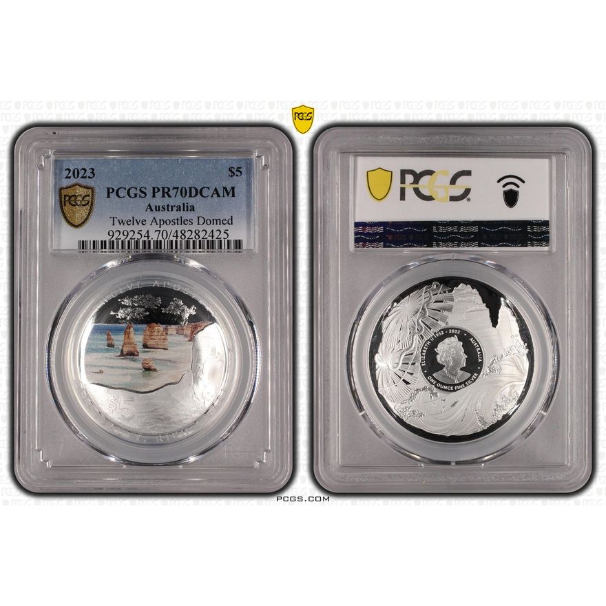 Twelve Apostles Domed Colorized, Five Dollar, 2023, PCGS PR70DCAM