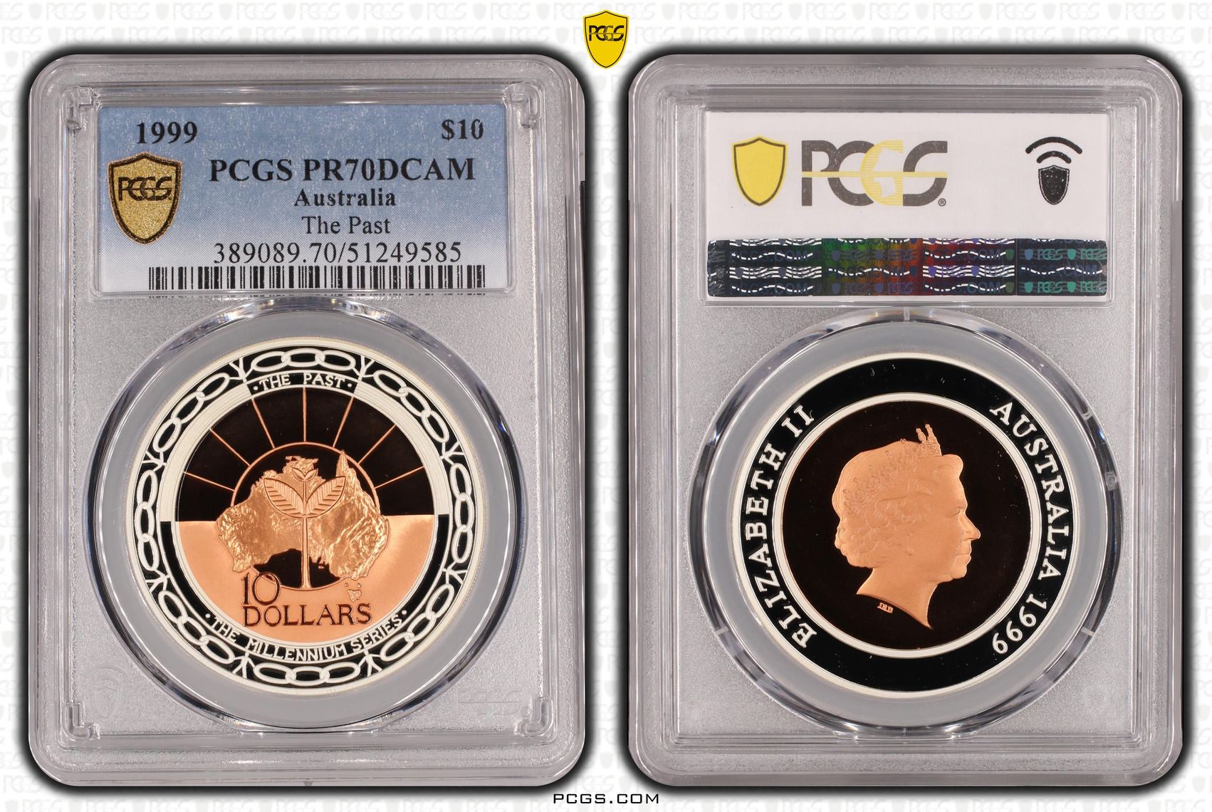 The Past, Ten Dollar, 1999, PCGS PR70DCAM