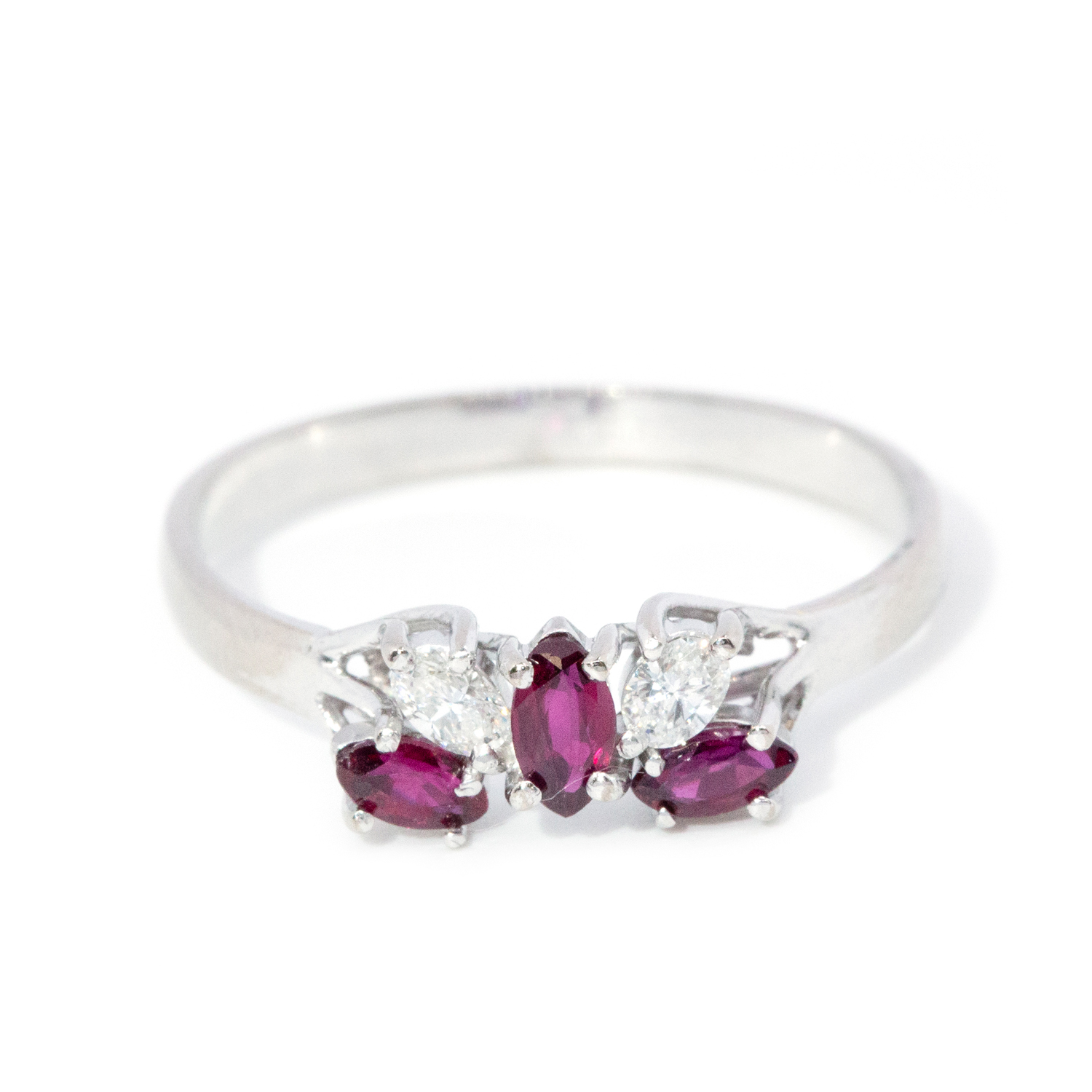 18ct Gold Ruby & Diamond Ring