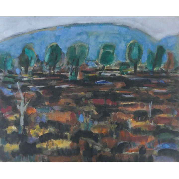 Hank Kowert ''Untitled'' (Landscape) 1957 Watercolor