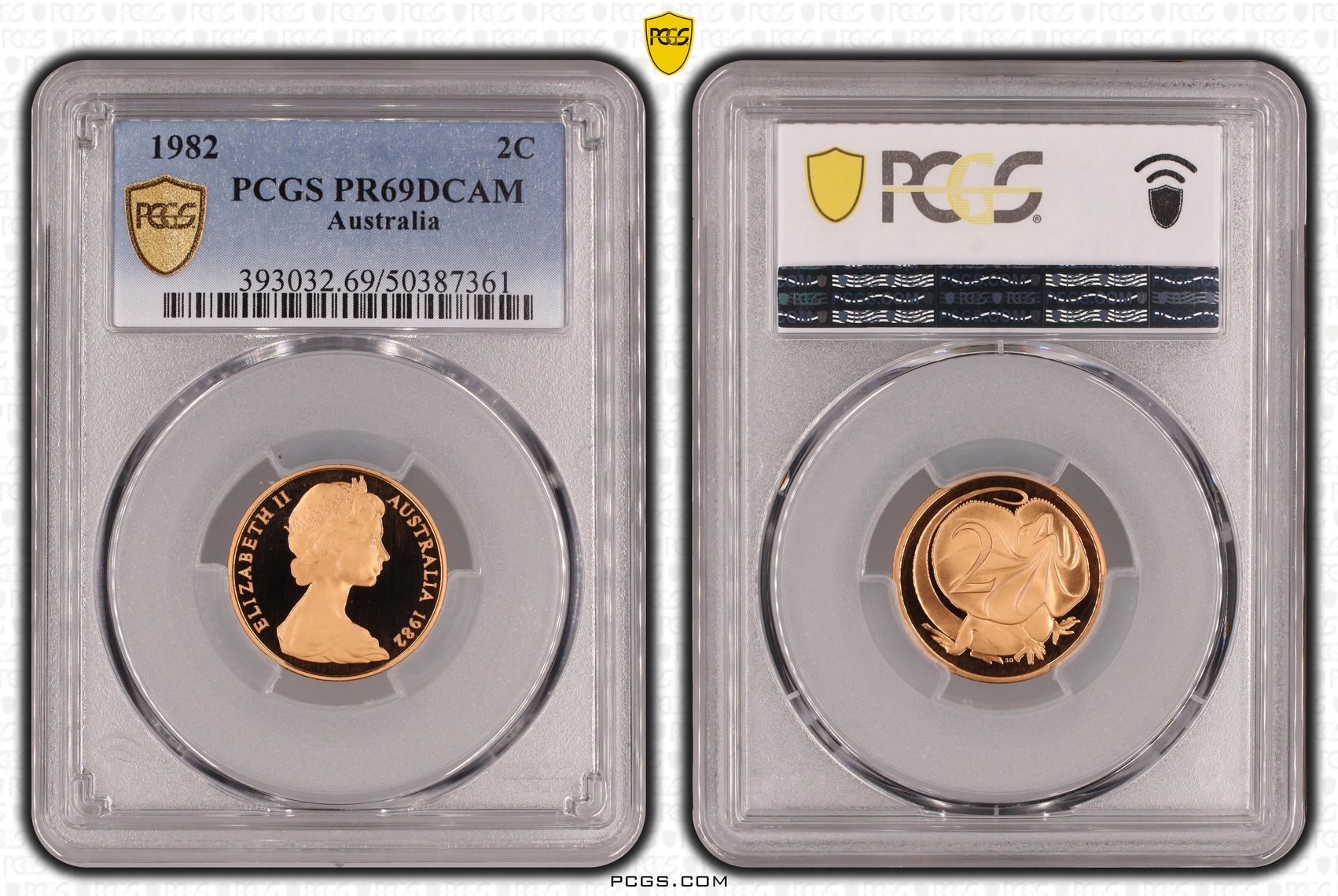 Two Cent, 1982, Pcgs Pr69dcam