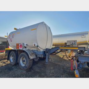 2005 TANK CLINIC BRIDGER UNIT D/AXLE PUP TANKER TRAILER (13356 LITRE WITH BPW AXLE AND HANGER) FOLLOWER