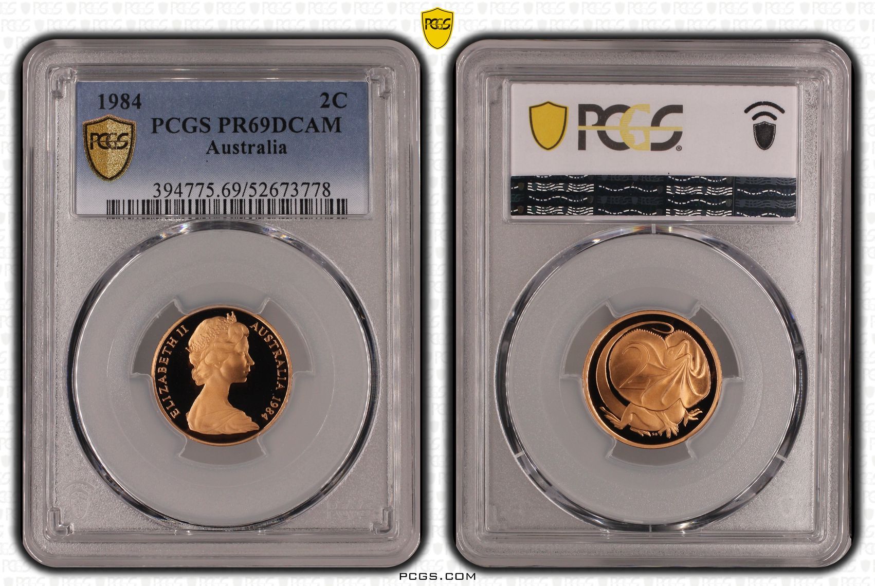 Two Cent, 1984, Pcgs Pr69dcam