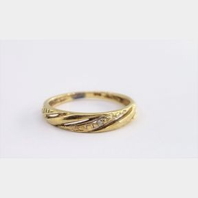 PRETTY YELLOW GOLD RING WITH 1 DIAMOND 1,7 - 50693/127
