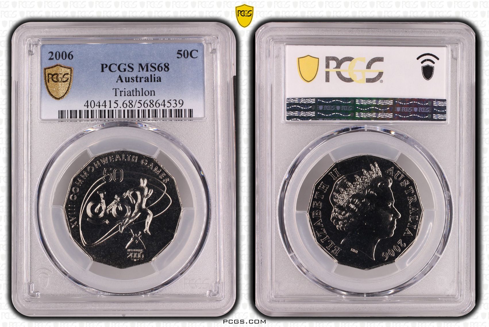 243 · Triathlon, Fifty Cent, 2006,  MS68