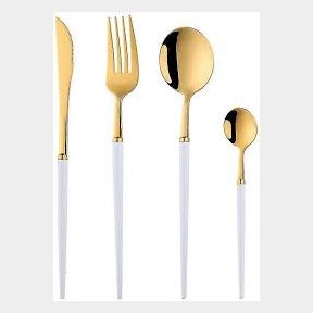23 Piece Stainless Steel Cutlery Set Silver/ gold |