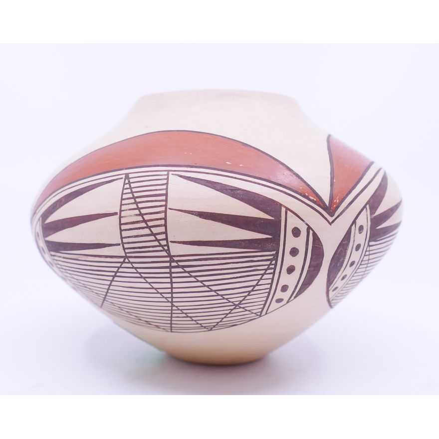 Elton Nampeyo Polychrome Decorated Small Jar- 3x4.5''