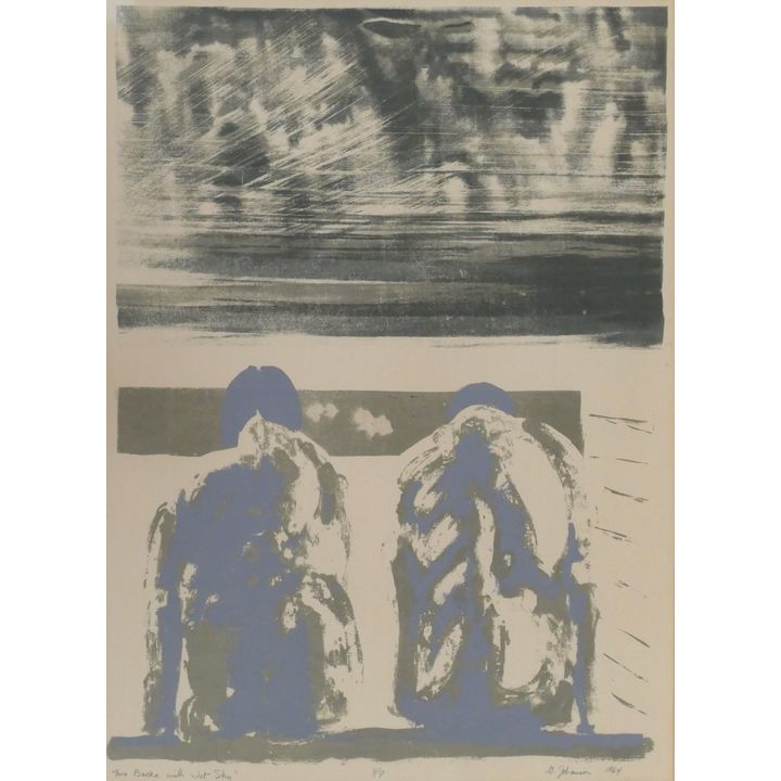 George Johanson ''Two Backs with Wet Sky'' 1964 Serigraph