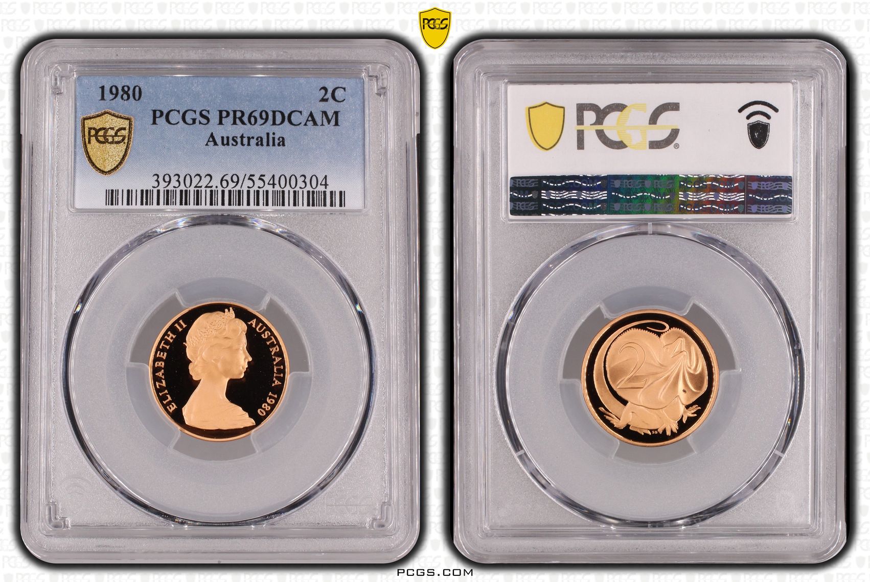 Two Cent, 1980, Pcgs Pr69dcam