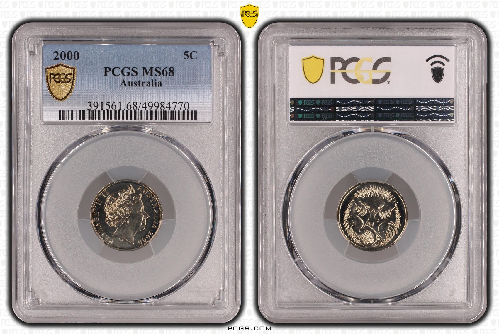 Five Cent, 2000, PCGS MS68
